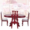 thumbnail image 4 of Ensemble Table et Chaises de Maison de Poupée, 1:12 Miniature Ensemble Table et Chaises de Cuisine Accessoire Mobilier de Chambre Jouet Accessoires de Maison de Poupée, 4 of 8