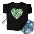 thumbnail image 2 of Chemises de la Saint-Patrick pour Femmes Saint-Valentin Imprimé Hiver Décontracté Floral Haut Saint-Patrick, 2 of 4