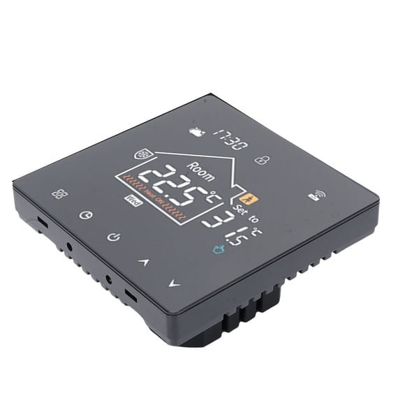 Smart Thermostat, LCD Touchscreen Display Programmable Floor Heating Thermostat, Supports Timer and