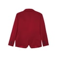 thumbnail image 4 of RUNQHUI Garçon Blazer Formel à Manches Longues, Revers Cranté, Veste de Complet à Simple Boutonnage pour Enfants Bourgogne 14, 4 of 6