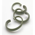 thumbnail image 1 of "C" Type plastic shower curtain hooks in Sage, set of 12, 1 of 2