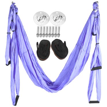Yoga Hammock, Ultralight Anti Gravity Yoga Sturdy Anti Gravity Yoga Swing  For Men And Women For Home For Fitness ,Sky Blue,Blue Purple