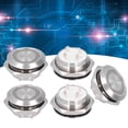 thumbnail image 3 of 5Pcs Interrupteur à Bouton-Poussoir Momentané, Réinitialisation Automatique en Métal Ultra Mince avec LED 19mm Utilisé dans les Voitures, Camions, 3 of 8