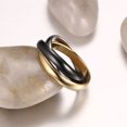 thumbnail image 2 of Bague Trinitaire Tricolore, Promesse de Fiançailles de Mariage, 2 of 4