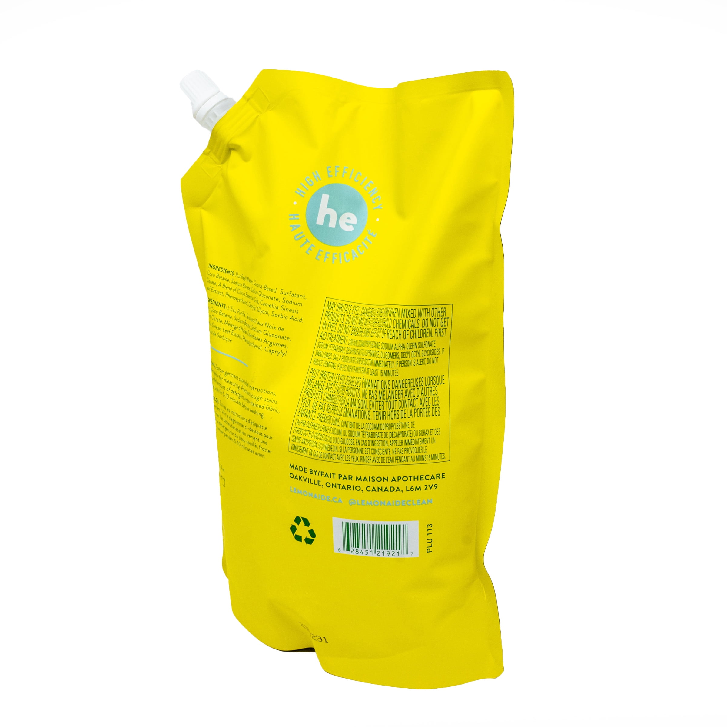 Lemon Aide, Laundry Detergent, Lemon, 1.5L
