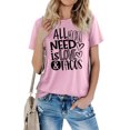 thumbnail image 5 of RKSTN Hauts pour Femmes Saint-Valentin Cœur d'Amour Lettres Imprimées Mode Blouse Confortable Hauts Tempérament Couleur Unie Col Rond Manches Courtes Hauts, 5 of 5