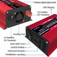 thumbnail image 2 of Generic Compact 12V to 110V Power Inverter with 300W Rated Power, 4000W Surge, Dual USB Ports, AC Outlets, and LED Voltage Display for Travel, Camping, and RV Use, 2 of 8