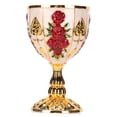 thumbnail image 1 of Calice à Vin, Style Rétro Largement Utilisé Calice Doré de 4 Po pour Banquet Fleur Rouge sur Or et Blanc, Or Rouge, 1 of 8