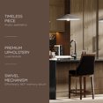 thumbnail image 2 of Maven Lane Vienna Counter Stool, Walnut Finish w/ Marksman Saddle Vegan Leather, 2 of 6