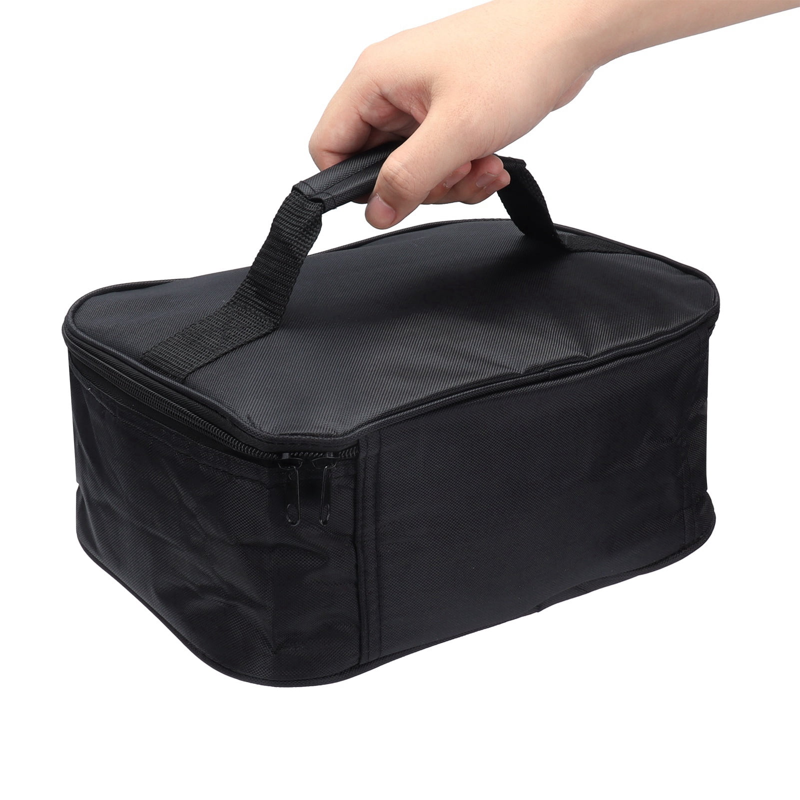 Portable Mini Car Microwave 12V Electric Oven Fast Heating Picnic Box for Travel Camping Cooking Black(bt)