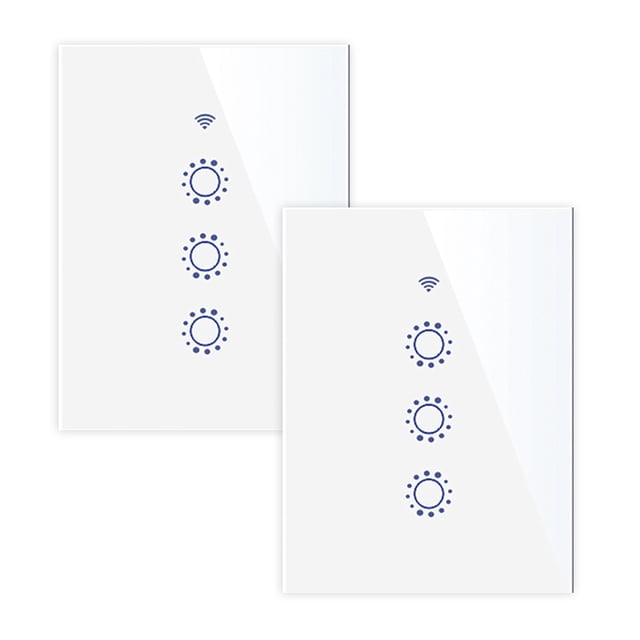 Mistaha 2-Way Wi-Fi Smart Switch Light Switch Voice Control, Remote Control, Touch Control Compatible with Home Schedule, Timer, Countdown Needs Neutral Wire No Hub Required 95-