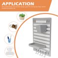 thumbnail image 3 of GOOHOCHY 1set Pegboard Wall Organizer Pegboard Hooks Punch Household Storage For Kitchen Bathroom Office, 3 of 7