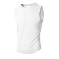 thumbnail image 4 of EOYWHK Men's Tank Tops Quick Drying Breathable Solid Color Muscle Shirts Sleeveless Crew Neck Lounge Tops for Gym Fitness, 4 of 9