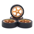 thumbnail image 4 of 4X 1/28 Remote Control Model Car Wheel Rim Simulated Modification Vehicle Part Replacement for WLtoys 284131 K969 K979 K989 K999 Gold, 4 of 6