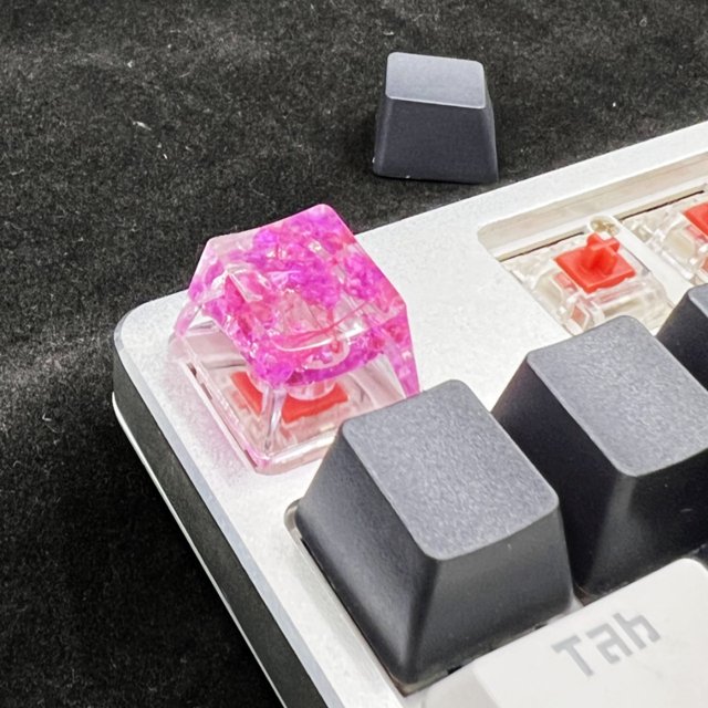 Mechanical Keyboard Keycaps Set DIY Resin Customizable Caps for Gaming Keyboards 1.8 in x 1.2 in