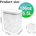 thumbnail image 2 of 5.5L Large Capacity Container With One-Press Lid - Laundry Room Organization and Storage Decor - Airtight Dishwasher Pod Holder, 2 of 7
