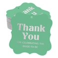 thumbnail image 1 of Inkdotpot Pack Of 50 Thank You For Celebrating The Bride To Be Bridal Shower Paper Tags DIY Craft Bracket Shape Real Silver Foil Hang Tags, 1 of 7