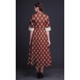 thumbnail image 3 of Bimba Robe à Manches Retroussables pour Femmes à Blocs Imprimés, Col Mandarin, Chemise Boutonnée - XX-Grand, 3 of 5