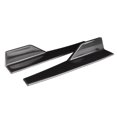 thumbnail image 2 of EIGTHTAIL Winglet Wing Pair Universal Side Skirt Rocker Splitter Side Winglet Wing Diffuser Car Body Kit Glossy Black 17.7x3.3in Side Splitter Wing, 2 of 8