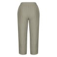 thumbnail image 5 of RXIRUCGD Women's Summer Comfortable Loose Wide Legged Fashion Solid Color Capris, Gray, Size: S, 5 of 5