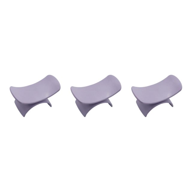 Baohd Convenient U Shape Nail Arm Rest Pillow for Acrylic Nails Manicure Portable and Non Slip Purple 5.24 Inchx2.56 Inch 3Set