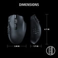 thumbnail image 3 of Refurbished (Excellent) - Razer Naga V2 HyperSpeed Wireless MMO Gaming Mouse, 3 of 5