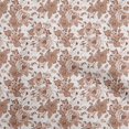 thumbnail image 1 of oneOone Polyester Spandex Light Brown Fabric Asian Floral Sewing Craft Projects Fabric Prints By Yard 56 Inch Wide, 1 of 4