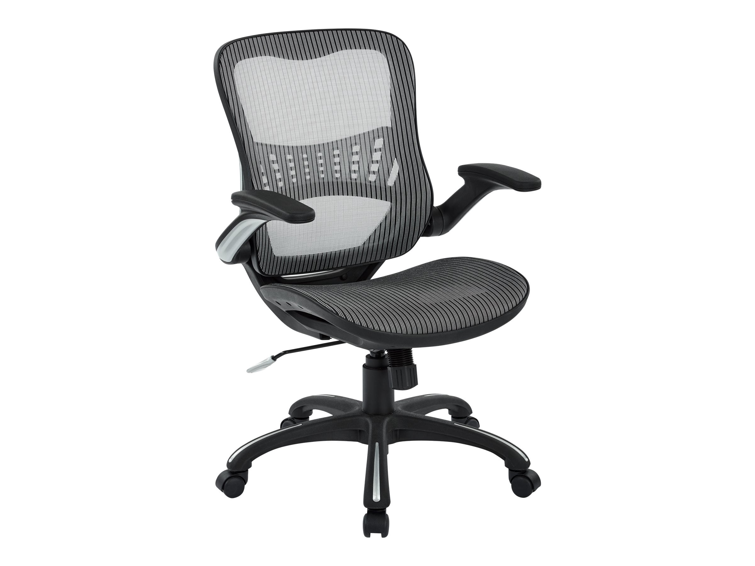 Office Star - Chair - manager - armrests - swivel - mesh - gray