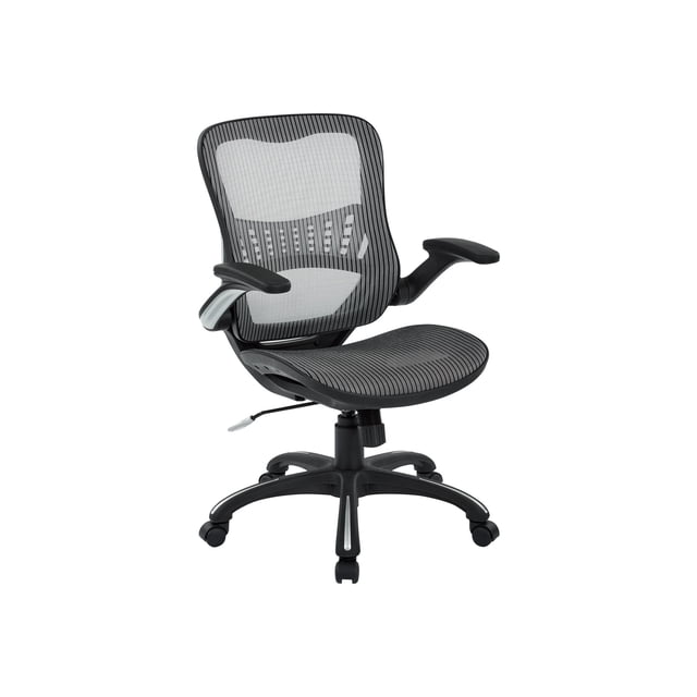 Office Star - Chair - manager - armrests - swivel - mesh - gray