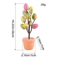 thumbnail image 1 of Birdeem Pot de Pâques Œufs Taches Pot de Fleurs Extérieur Cour Décoration de Pâques, 1 of 10