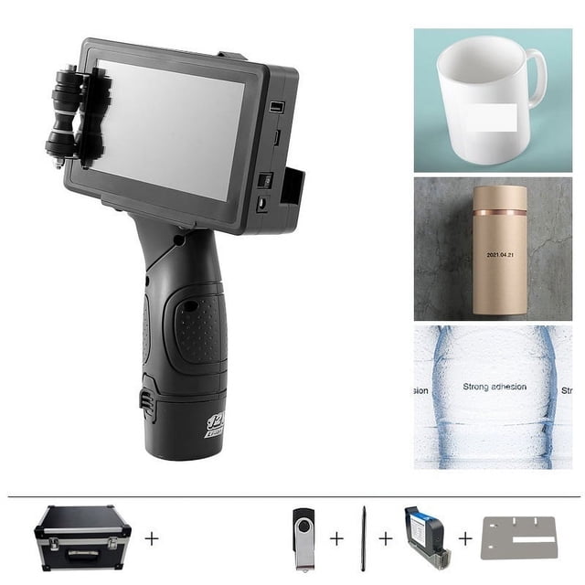 High Resolution 12.7mm/25.4mm Handheld Industrial Inkjet Printer, QR Code Logo Portable Printer ,Multi-Format Printing