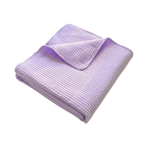 Twin Bed Coverlet, Solid Color Soft Polyester Bedspread for Student Dorm, Breathable & Foldable Mattress Topper for Home