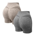 thumbnail image 2 of Hurxie Deals 2 Pcs Shorts d'Entraînement pour Femmes Sans Roulement Compression Sans Couture Short de Gym, 2 of 8