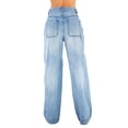 thumbnail image 3 of Gupgi Women's Jeans, All-Match Breathable Wide-Leg Pants with Pockets, 3 of 9