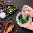 thumbnail image 4 of Garlic Manual Grinder Bowl and Pestle Set for Kitchen Use Stone-Style Hand-Operated Crusher Kit for Fresh Flavors Durable and Easy to Clean, 4 of 7
