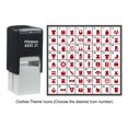 thumbnail image 3 of Printtoo Personalized Clothes Theme Icons Rubber Stamp Self Inking Stamper 24 mm-Black, 3 of 7