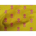 thumbnail image 4 of oneOone Cotton Poplin Fabric Floral Block Printed Fabric 1 Yard 56 Inch Wide, 4 of 4