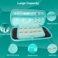 thumbnail image 4 of Carrying Case for Nintendo Switch 2, Protective Hard Shell Portable Storage Bag with 10 Cartridges & 2 Screen Protectors for Switch 2 Game Accessories, Green, 4 of 6