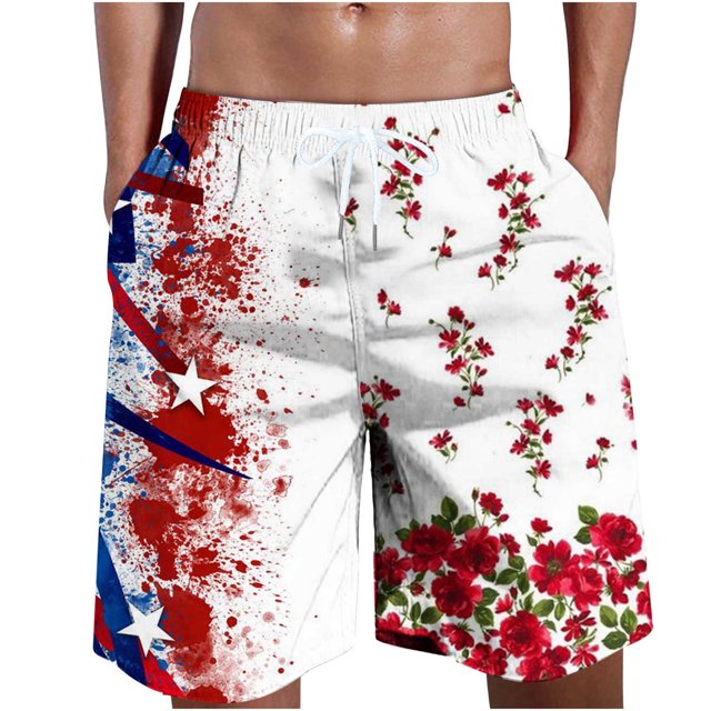 Shorts de Gym pour Hommes Décontractés Mode Shorts Patchwork avec Poches Taille Élastique Pantalons de Plage Shorts de Course pour Hommes en Liquidation