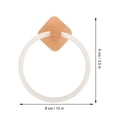 thumbnail image 3 of SHISUYAN FRCOLOR 1 Set Hand Towel Holder Bathroom Ring Wooden Hanger for Kitchen Cloth, 3 of 8