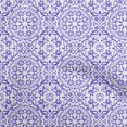 thumbnail image 1 of oneOone Rayon Purple Fabric Asian Block Floral Sewing Craft Projects Fabric Prints By Yard 56 Inch Wide, 1 of 4