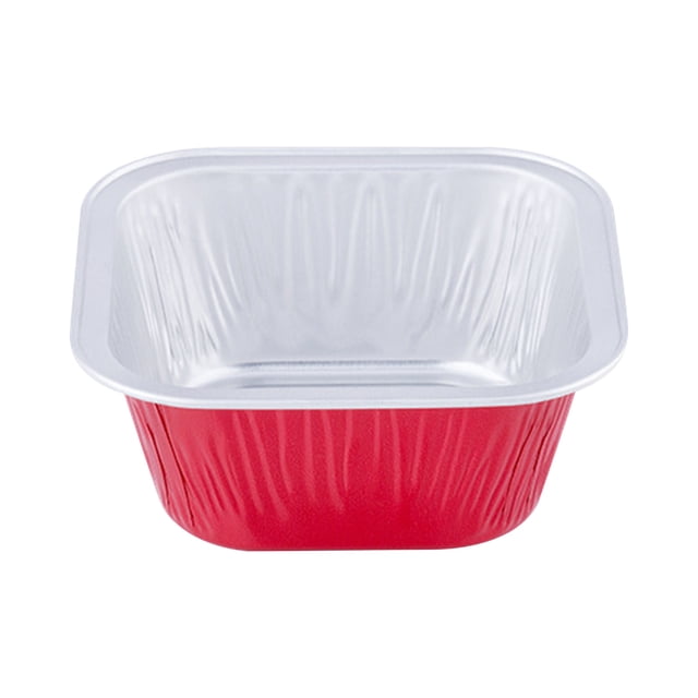Pompotops Foil Cupcake Cups Square Lid Cupcake Cups, Mini Cupcake Cups Kitchen Baking Cups 100 PCS Clearance