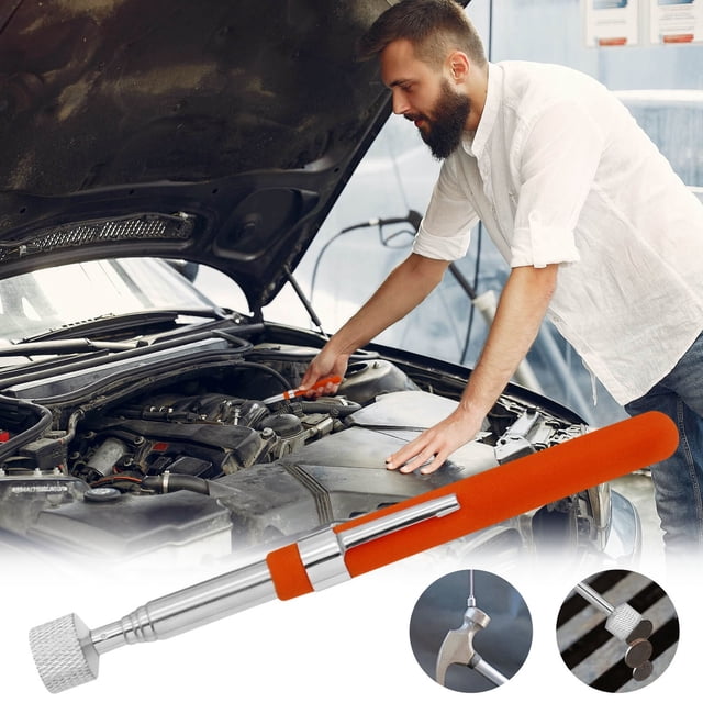 HOARBOEG Portable And Extendable Pickup Magnetic Head Household Adsorption Car And Bicycle Maintenance Assistance Tool