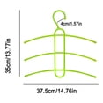 thumbnail image 2 of Deals Multiple Shirt Hangers In One Space Saving Plastic 5 Pack Durable Multi Functional Non Slip Clothes Hangers Closet Organizers For Coats Jackets Pants Dress Scarf Dorm Room Apartme Storage Bags, 2 of 8