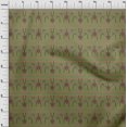 thumbnail image 3 of oneOone Polyester Lycra Fabric Swirl & Floral Block Printed Craft Fabric BTY 56 Inch Wide, 3 of 4