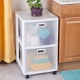 thumbnail image 4 of Sterilite Ultra 2 Drawer Filing Storage Cart, Plastic Rolling Organizer, 4 Pack, 4 of 12