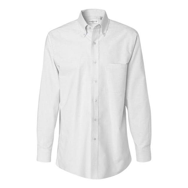Van Heusen Chemise Oxford à Manches Longues pour Homme, m, Blanc