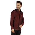 thumbnail image 3 of Bestman Solid Formal Shirt For Mens Button Down Shirt Front Patch Pocket Office Wear, 3 of 7