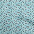 thumbnail image 1 of oneOone Tissu Velours Bleu Clair Automne Matériel de Robe Tissu Imprimé Tissu au Mètre 58 Pouces de Large, 1 of 4