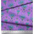 thumbnail image 3 of Soimoi polyester Crepe Fabric Pot & Artistic Flower Print Fabric by Yard 42 Inch Wide, 3 of 3